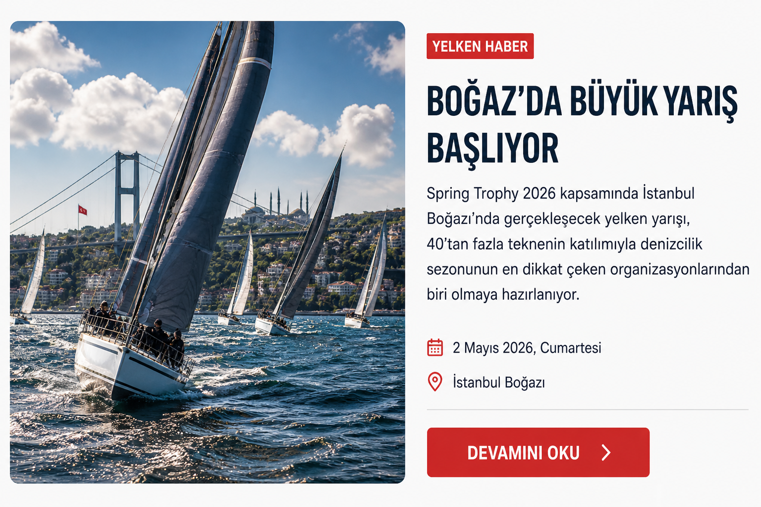 YELKEN HABER | Spring Trophy | Boğaz’da Büyük Yarış Başlıyor